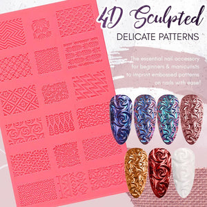 4D Sculpture Nail Art Mold Set