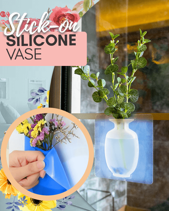 Stick-on Silicone Vase