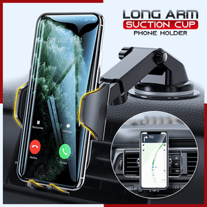 Long Arm Suction Cup Car Phone Holder