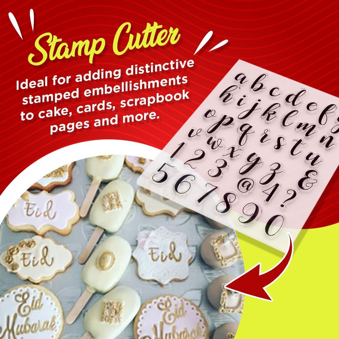 Silicone  Alphabet Biscuit Stamper