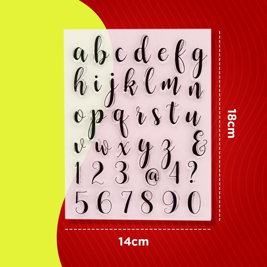 Silicone  Alphabet Biscuit Stamper