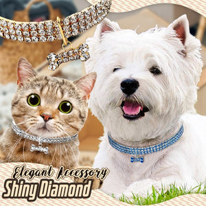 Elegant Rhinestone Pet Collar