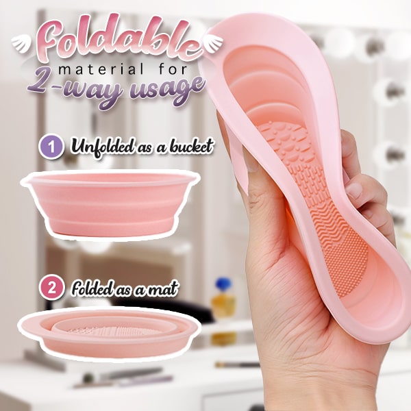 Mini Makeup Brush Cleaning Mat-bowl