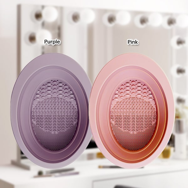 Mini Makeup Brush Cleaning Mat-bowl