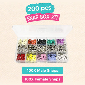 Metal Snaps Buttons DIY Craft Kit