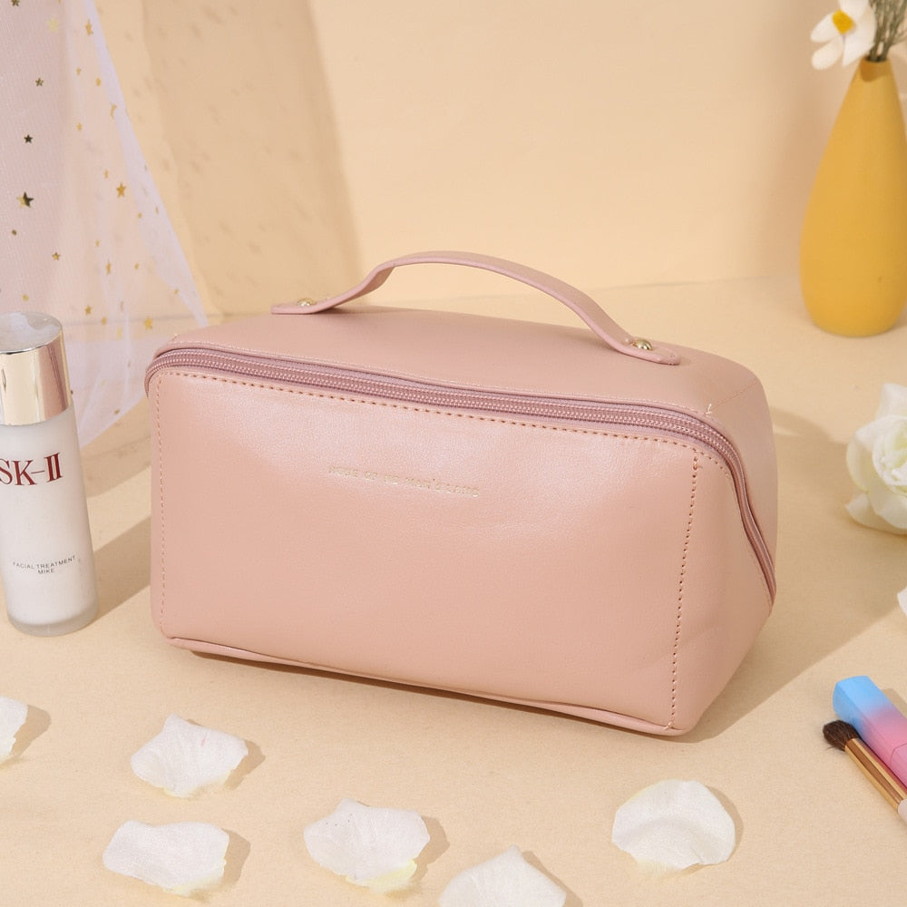 Large capacity travel cosmetic bag