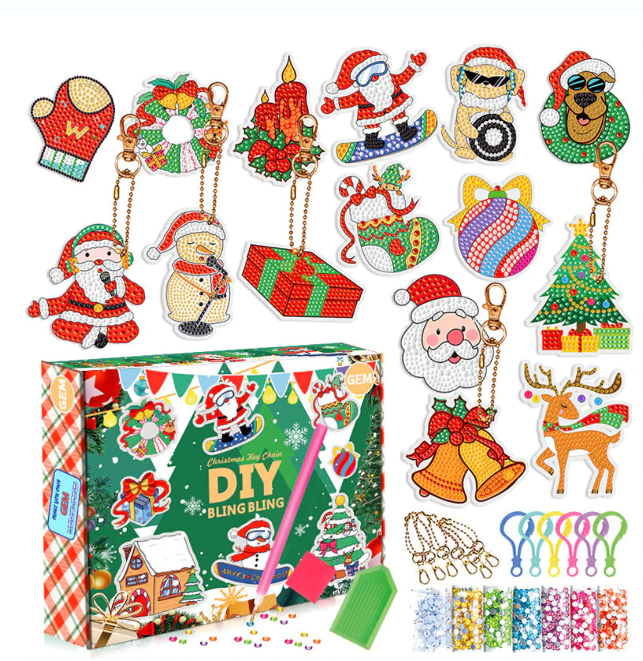 Christmas Diamond Painting Stickers Kit