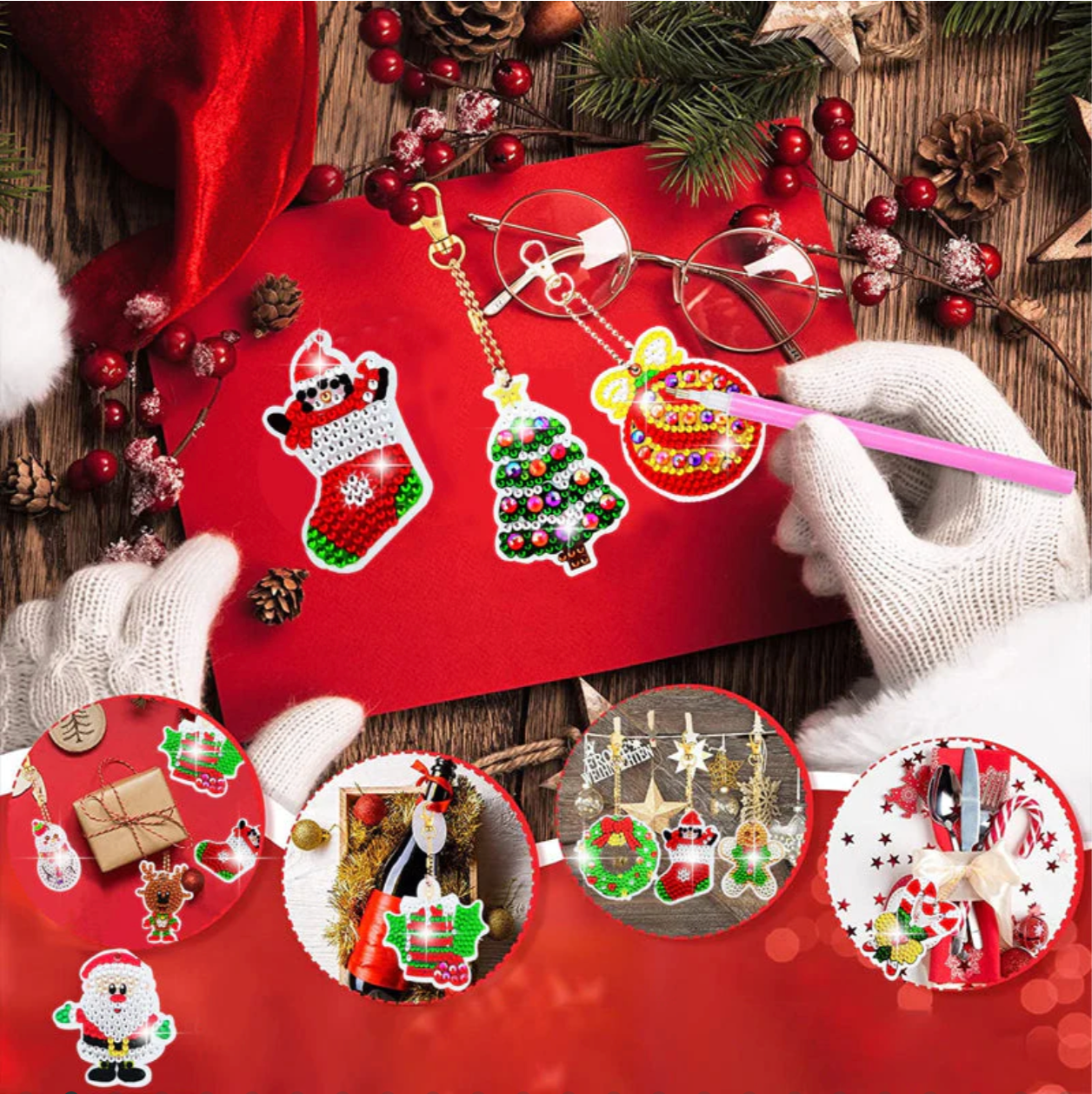 Christmas Diamond Painting Stickers Kit