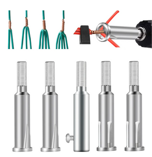 Self Threading Adapter For Twisting Wires