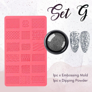 4D Sculpture Nail Art Mold Set