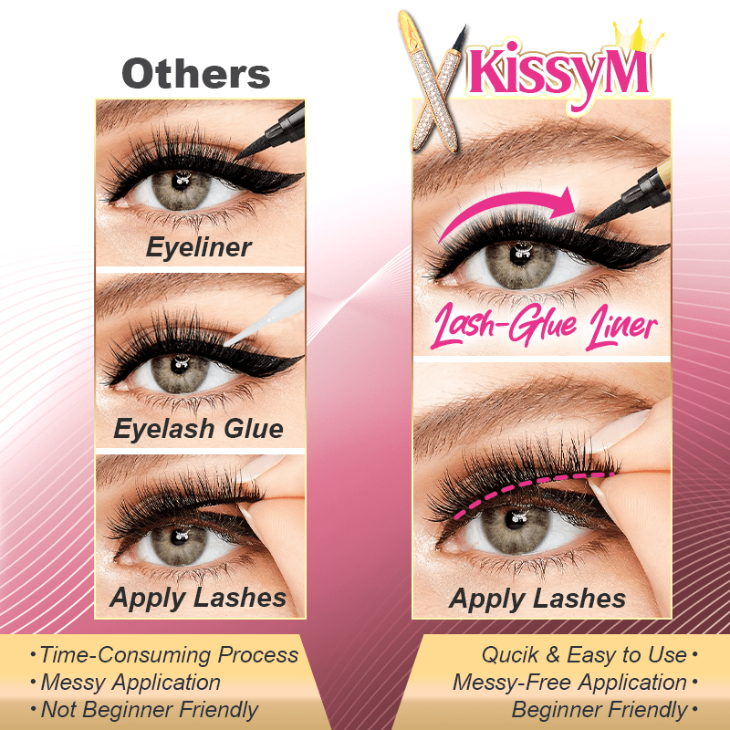 KissyM™ 2-in-1 Magic Lash-Glue Liner