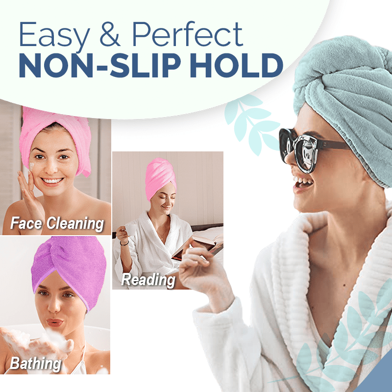 Travel Quick Hair Drying Head Towel Wrap