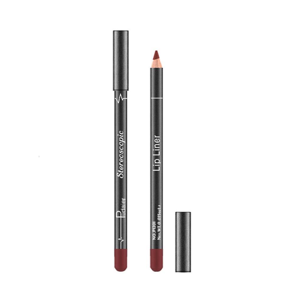 12 Colors Lip Liner Pencil Waterproof Non-Marking