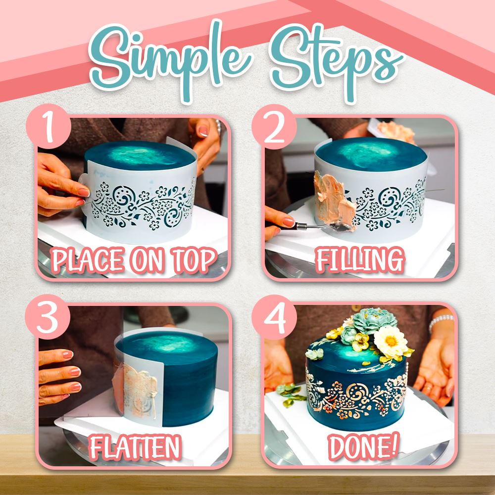 Professional Cake Decoration Stencil