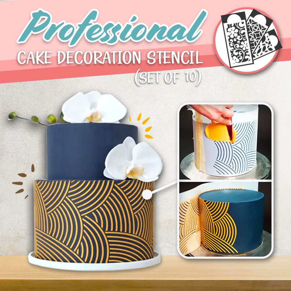 Professional Cake Decoration Stencil