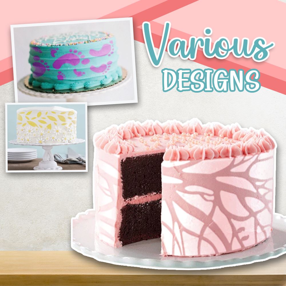 Professional Cake Decoration Stencil