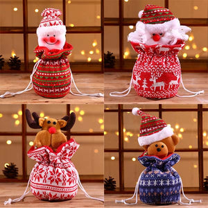 Knitted Doll Christmas Gift Bags